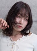 大人可愛い/顔周りレイヤー/ダークラベンダー
