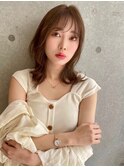 レイヤー/ネビージュ/韓国ヘア/イメチェン/縮毛矯正/中野/