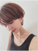 【新宿】丸みショートブリーチなしダブルカラー20代30代40代