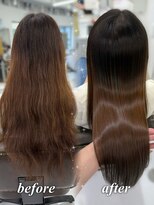 ハピネス 梅田茶屋町店(HAPPINESS)&nbsp;韓国風/レイヤーカット/顔周り/顔まわり/髪質改善/ベージュ