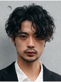 渋谷シャドウパーマセンターパートルーズパーマfifthメンズヘア