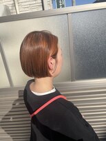 ラポールサロンハナレ 新浦安(Rapport salon HANARE)&nbsp;ミニボブ切りっぱなしボブハイライトボブ