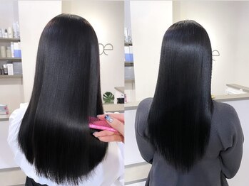 リーベ 高槻(Liebe)の写真/【髪質改善/酸性ストレート】美髪縮毛矯正で柔らかなナチュラルストレートが叶う◎毎日のお手入れが楽に！