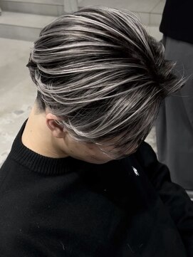 ラック 表参道(LUCK) メンズシルバーバレイヤージュ