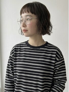 キビト(kibito) 新宿若松河田曙橋ミニボブパーマオン眉ワンレン20代30代40代