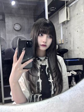インク 渋谷(INK.) ミルクティーブロンドニュアンスウルフワンホンレイヤー渋谷