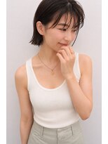 ドロップ(drop) 大人の外ハネ切りっぱなしボブ