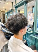 くせ毛風パーマ メンズパーマ ゆるパーマ