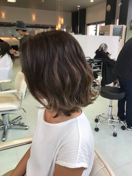 ハーツヘアーズ 五日市店(HEARTS hair's) グレージュグラデーション　外はねボブ