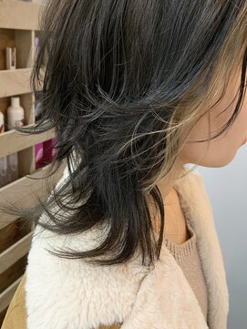 キューズ クラブ(cuz KLUB) 【cuzKLUB】ウルフレイヤー×インナーカラー