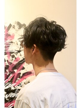 メンズヘアースパイス ユメサキ(Men's Hair SPICE -yumesaki-) 前下がりスパイラルパーマ