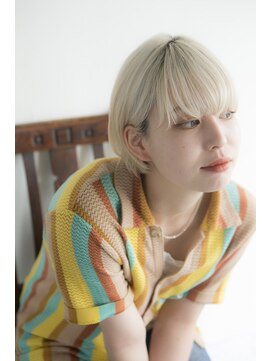 ミエルヘアーエスト 新宿店(mielhair est) ダメージカットハイトーンショート