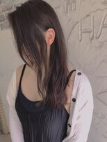 ナナカバイミーツハンド(nana.ca by meetsHAND)&nbsp;ラベンダーグレージュ × くびれセミロング