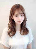 大人可愛いアンニュイウェーブペールベージュ透明感20代30代40代