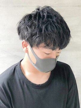 デネブ(Deneb) 爽やかメンズ☆無造作ツーブロックマッシュナチュラル黒髪