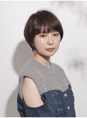 丸みかわいいミニマムショートボブ
