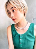 【ROJITHA表参道原宿】ブロンド×ショートヘア