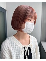 アリア バイ アルティナ(alia by artina)&nbsp;オレンジカラー_ステップボーンカット_ぱっつん前髪2