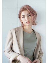 シェル 吉祥寺(shell)&nbsp;くびレイヤーエモージュ前髪モテベージュレイヤーミディ/吉祥寺