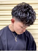 スペインカール×スキンフェード