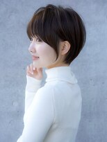 前髪あり大人小顔ショートボブ 30代40代50代【AIN.表参道】川原