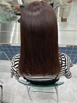 ロンドルーチェ 心斎橋(Lond luce) ダークアッシュ/ミディアムレイヤーカット［髪質改善/縮毛矯正］