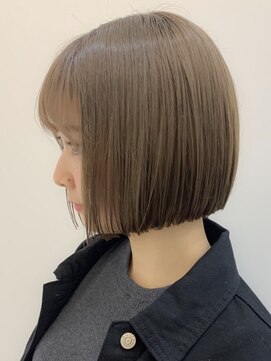 エリマバイフィフス 調布(elima by fifth) 韓国ショートヘアミルクティーベージュグレージュ外国人風カラー