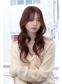 韓国風レイヤー☆ナチュラルブラウン☆似合わせ前髪