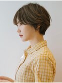 ショートボブ/マッシュショート/マッシュレイヤーパーマショート