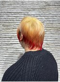 メンズライクミニウルフショートウルフウルフエンドカラー