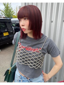 ナンバー 秋田店(N°) ボルドー×姫cut