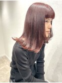 髪質改善カラー/ダークレッド/イノアカラー