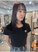 レイヤーカット×ショコラブラウン