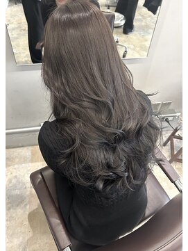 ラボアン 梅田店(lab.em.) 透け感グレージュカラー