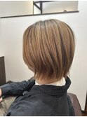 軽めのショートボブ