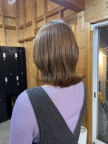 アフターニュース 新潟(afternews)&nbsp;くびれボブ/ナチュラルブラウン/髪質改善/新潟