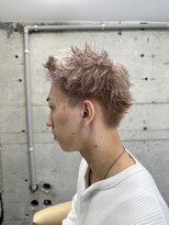 サイン メンズ 表参道(SIGN men's)&nbsp;スパイキーショートブリーチカラーダブルカラーダウンパーマ