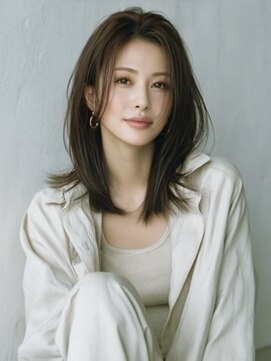 アルトリスト(Altruist Aging×HAIR&SPA) ★ダークアッシュ大人ガーリーボブ着物ミディアムレイヤーカット