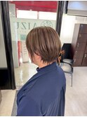 白髪ぼかしハイライト ベージュ