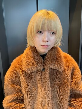 フェンヘアーアイス 中目黒(Fen.hair ici) ハイトーン×ホワイトベージュ×ボブ×透明感ブリーチカラー
