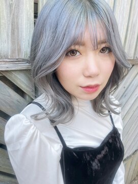 モア 下通店(MORE) くびれミディ/シルバーグレー/ブリーチ