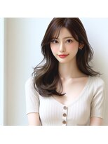 ヘアーズ ベリー 下白水店(hairs BERRY)&nbsp;★似合わせカット大人ガーリー愛され斜めバングイメチェン美髪艶