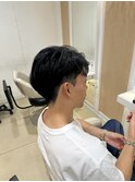 刈り上げアップバング