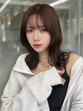 ソラ 広尾店(SORA) ミディアムレイヤーカット/顔周りカット/前髪カット