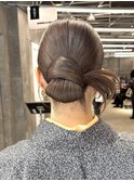 ヘアセット 結婚式ヘア 和装ヘア 着物ヘア タイトヘア カチモリ