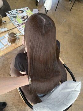 エレン 新百合ヶ丘店(ELEN) ブリーチ無しダブルカラーでミルクティーベージュ