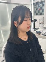 コア プラス 立川(COA PLUS)&nbsp;顔まわりカット　前髪カット　就活カラー　落ちる黒染め