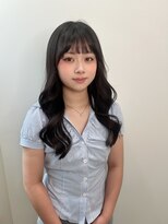 アロッタ 梅田茶屋町(alotta)&nbsp;【艶髪】黒髪ロング×ワンホン風くびれ巻きヘア