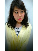 ヘアーグラシュ(HAIR gracieux) 外ハネと内巻きのMIXでふんわりヘアー