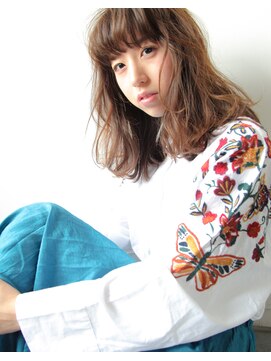 アン ヘア デザイン(un hair design) 【 un 】ほつれウェーブ×ドライ×アッシュグレージュ